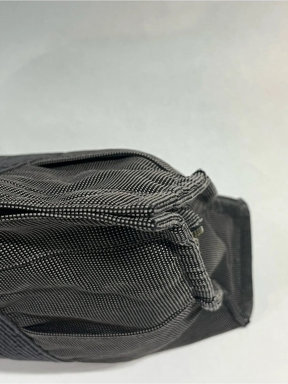 Hermes Fourre Tout MM Gray Black Toile H Canvas Tote Bag France AS-IS 🇫🇷